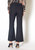 Women's High Waist Flared Pants In Black