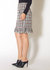 Women's Plaid Tweed Zipper Front Skirt