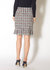 Women's Plaid Tweed Zipper Front Skirt