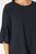 Women's Pleated Bell Sleeve Top in Black