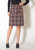 Women's Red Tweed High Rise Pencil Skirt