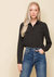 Women's Rounded Collar Button Down Shirt Blouse