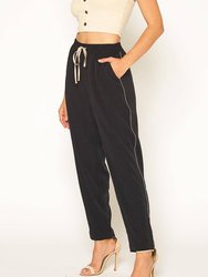 Women's Satin Drawstring Pants