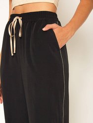 Women's Satin Drawstring Pants