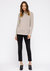 Women's Self-Tie Mock Neck Sweater Top