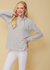 Women's Self-Tie Mock Neck Sweater Top