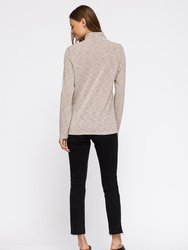 Women's Self-tie Mock Neck Sweater Top