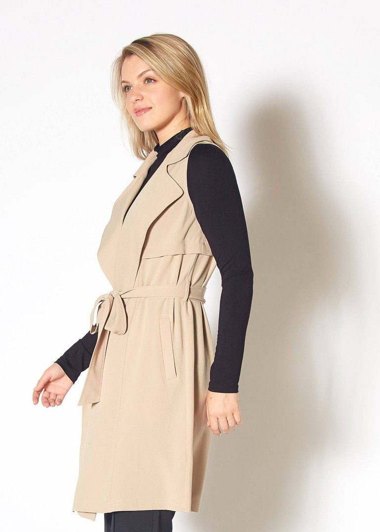 Women's Sleeveless Trench Vest