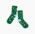Cotton Socks In Doodles - Green