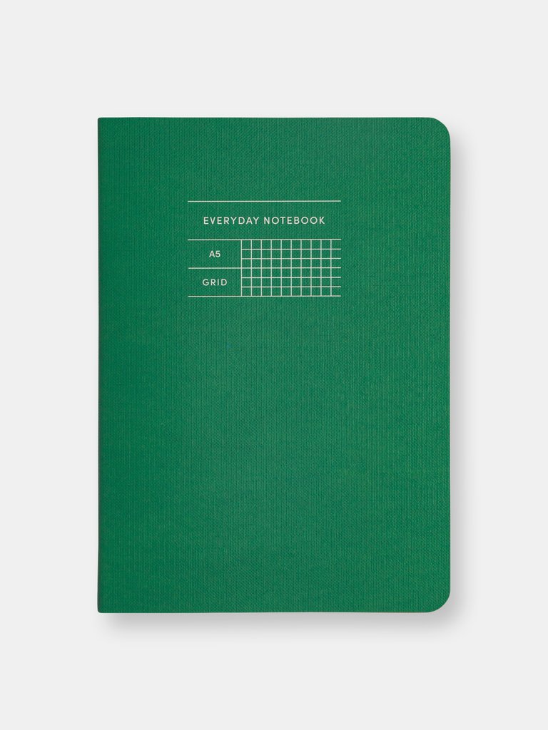 Everyday Notebook in Grid - Green