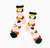 Sheer Socks in Black Lines - Fronds