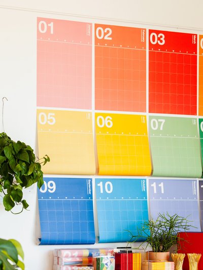 Poketo Spectrum Wall Planner - Vibrant product