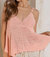 Claudia Babydoll Sweater Tank - Blush