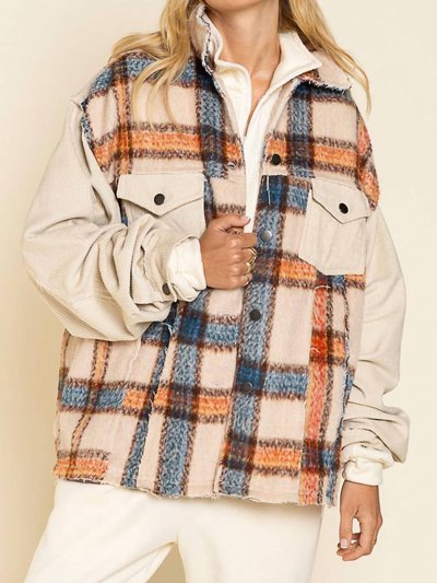 POL Collared Button Down Plaid Shacket product