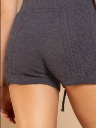 Cozy Knit Cable Shorts