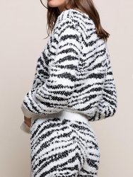 Fuzzy Zebra Shorts