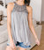 Ornate Halter Tank In Grey