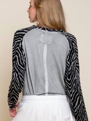 Shirt With Zebra Sleeves