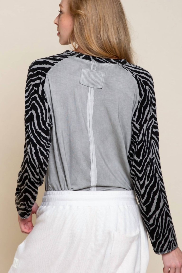 Shirt With Zebra Sleeves