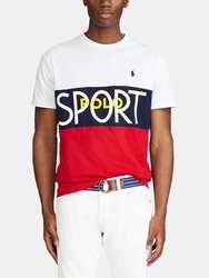 Short Sleeve Polo Active Tee - White