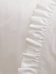 Audrey Ruffle Cotton Percale Pillowcase Set Of 2
