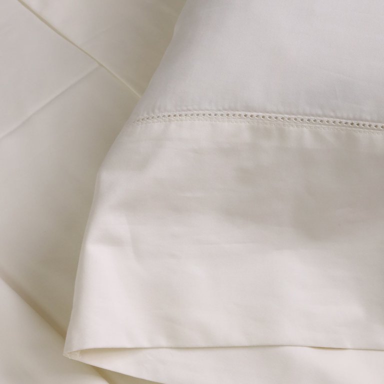 Classico Hemstitch Cotton Sateen Sheet Set