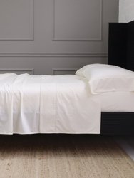 Classico Hemstitch Cotton Sateen Sheet Set - Ivory