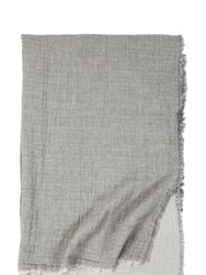 Hermosa Oversized Throw Blanket - Light Grey/Cream