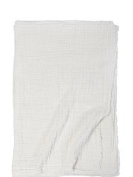Hermosa Oversized Throw Blanket - Cream/Cream