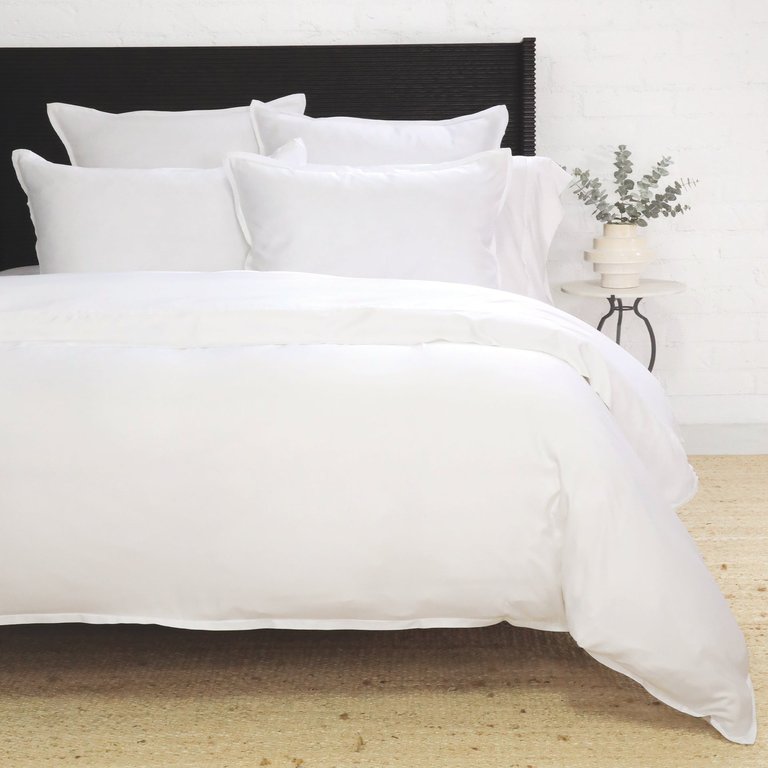 Langston Bamboo Sateen Pillow Sham - White