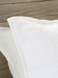 Nantucket Pillow Sham - White
