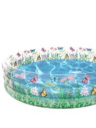 Inflatable Sunning Pool - 60 x 15" - Butterfly Garden Party