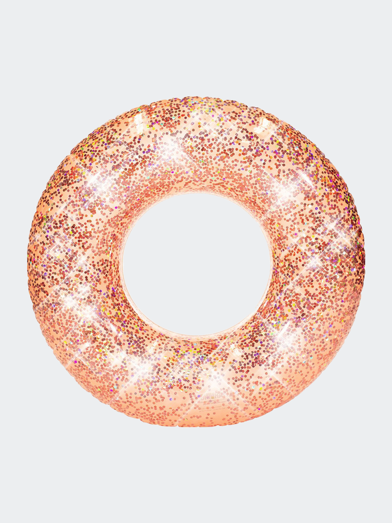 Jumbo 48" Rose Gold Glitter Pool Tube