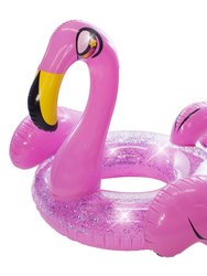 PoolCandy Jumbo 48" Pink Glitter Flamingo Pool Tube