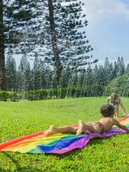 PoolCandy Rainbow Collection Backyard Water Slide