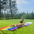 PoolCandy Rainbow Collection Backyard Water Slide