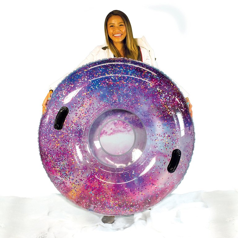 SnowCandy Glitter Galaxy Deep Space Jumbo 48" Snow Tube