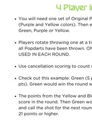 Original Popdarts® Set- Purple/ Yellow