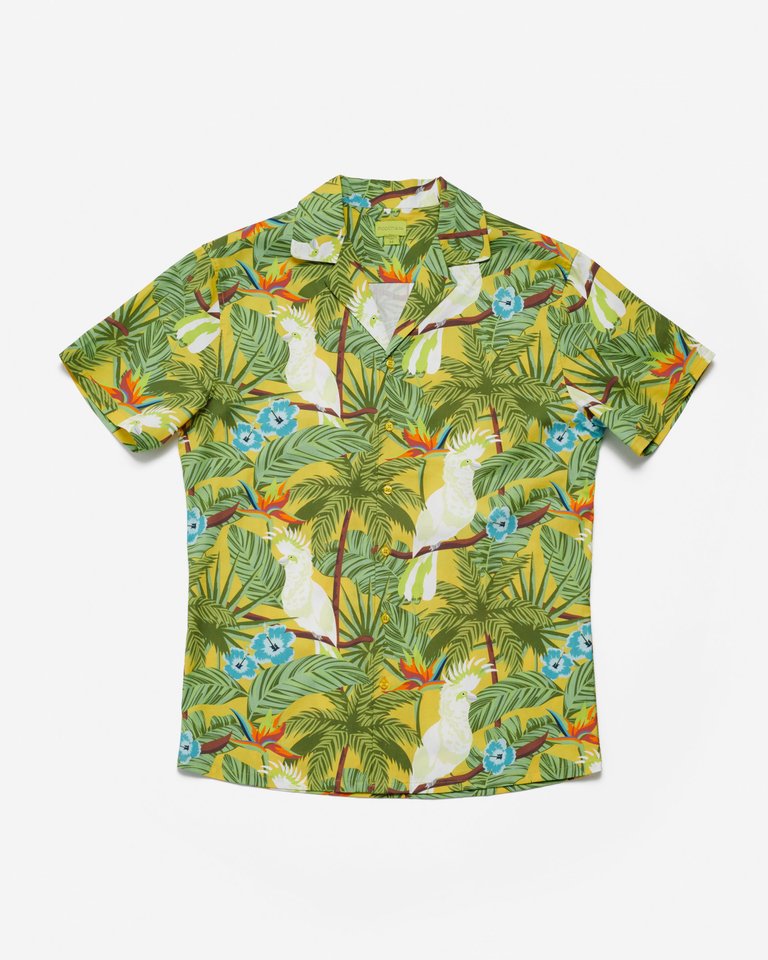 The Camp Shirt With The Cockatoos Print