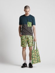 The Knit Tee With The Green Square Pattern