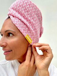 Fast Hair Drying Microfiber Hair Turban Pink (Single)