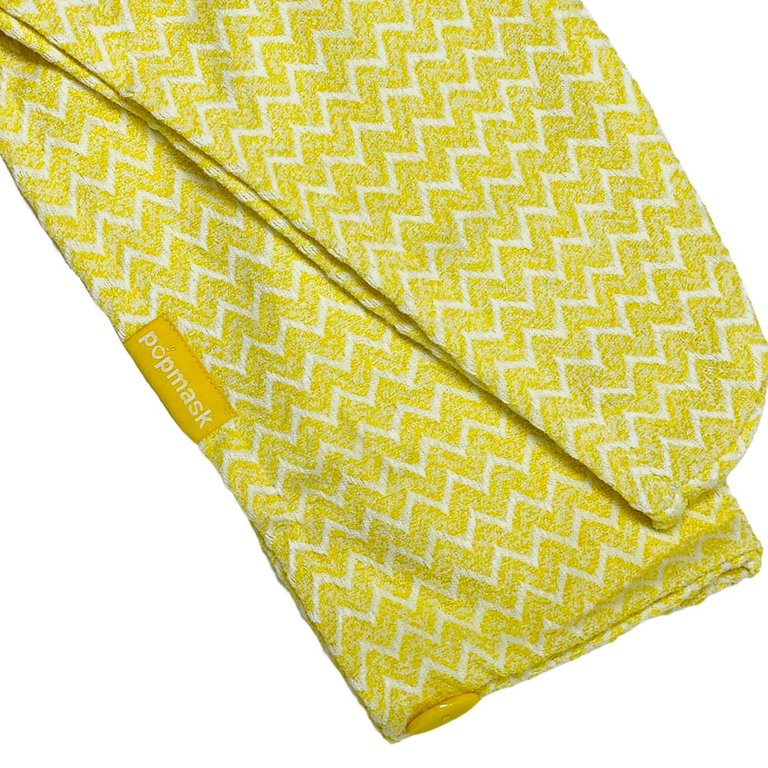 Fast Hair Drying Microfiber Hair Turban Yellow (Single) - Yellow