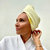 Fast Hair Drying Microfiber Hair Turban Yellow (Single)