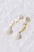 Crystal Star Porcelain Seashell Earrings