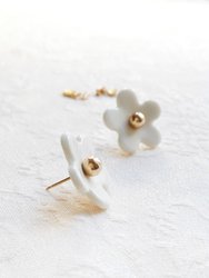 Everyday Porcelain Daisy Stud Earrings