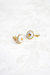 Gold Lustre Star Stud Earrings