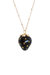 Golden Black Porcelain Strawberry Necklace - Gold/Black   