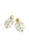 Golden Monstera Leaf Statement Earrings