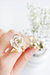 Golden White Cloud Rose Cocktail Ring