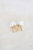 Golden White Porcelain Strawberry Earrings